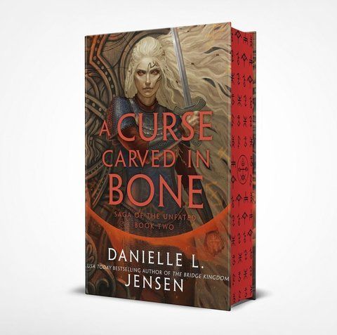A Curse Carved in Bone Danielle L. Jensen book 2 Signed Edition 003148 фото
