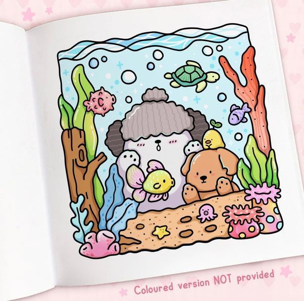 Cozy Cuties A Cute and Comfy Colouring Book for All Ages (Coco Wyo) 005286 фото