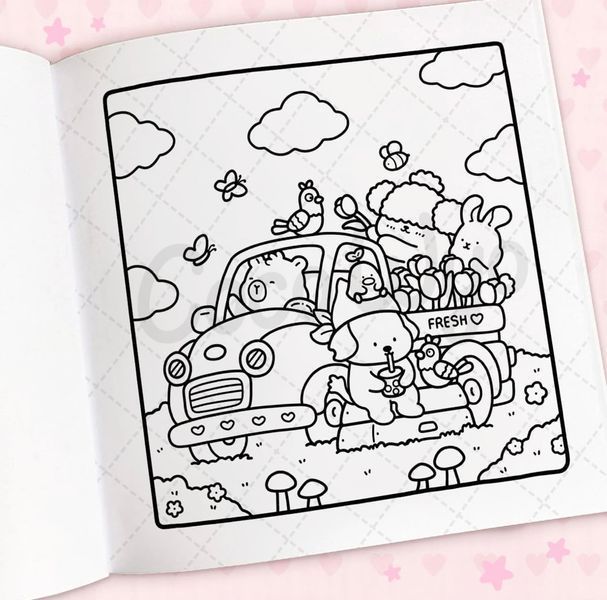 Cozy Cuties A Cute and Comfy Colouring Book for All Ages (Coco Wyo) 005286 фото