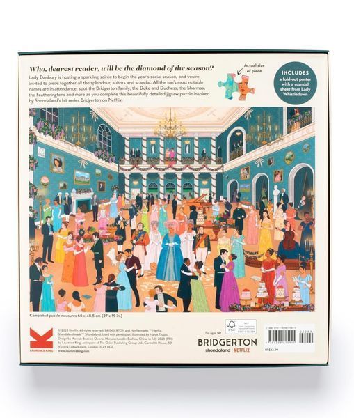 Пазл The World of Bridgerton: A 1000-piece jigsaw puzzle with over 30 characters to spot 004409 фото
