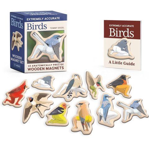 Extremely Accurate Birds Wooden Magnet Set Tommy Siegel 10982 фото