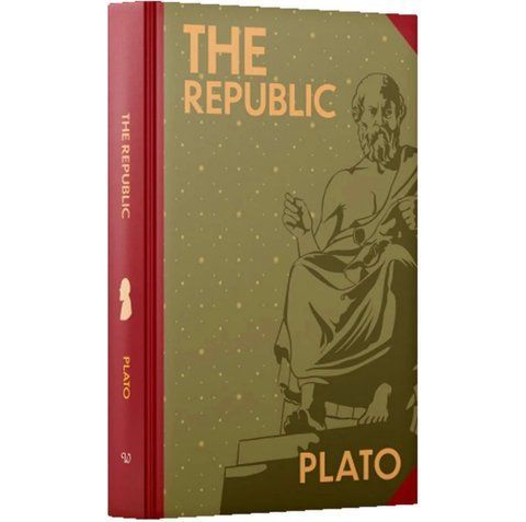The Republic Book By Plato - Non Fiction - Sprayed Edges Hardback 15073 фото