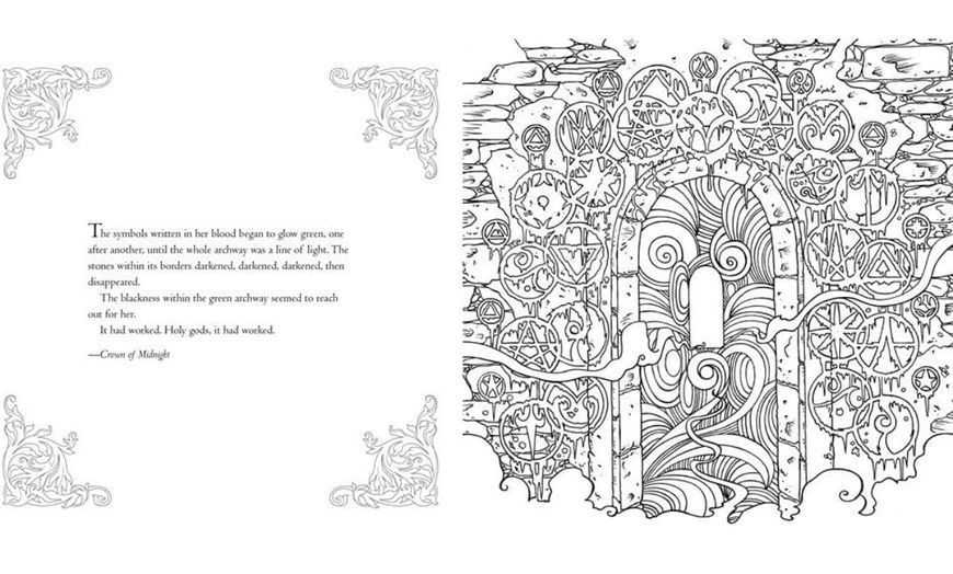 The Throne of Glass Colouring Book 005340 фото