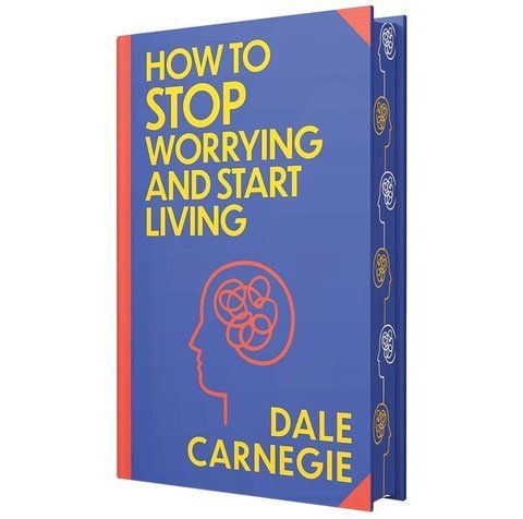 How to Stop Worrying and Start Living by Dale Carnegie - Non Fiction - Sprayed Edges Hardback 15079 фото