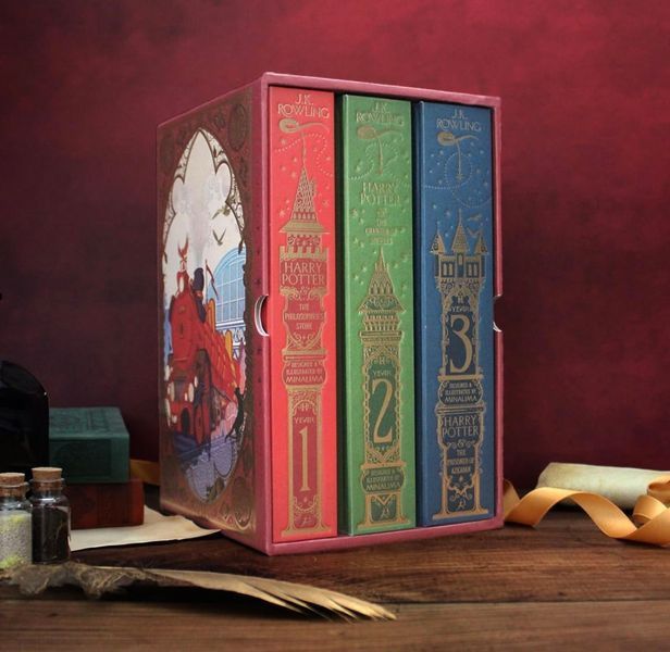 Harry Potter 1-3 Box Set: MinaLima Edition (Harry Potter (english), 1) J. K. Rowling 003309 фото