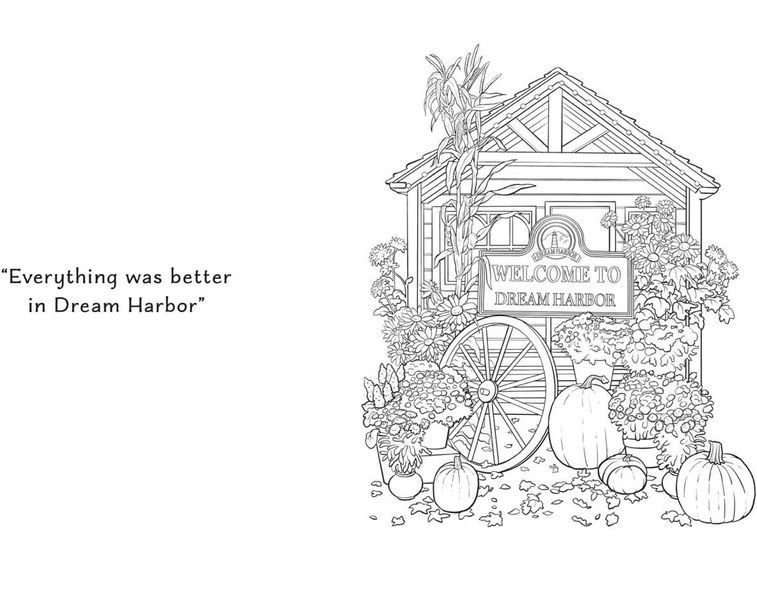 The Pumpkin Spice Caf&eacute; Coloring Book: The official Pumpkin Spice Caf&eacute; coloring book for adults and teens featuring cozy hygge scenes for relaxation and fun: Book 1 (Dream Harbor) Laurie Gilmore 009014 фото