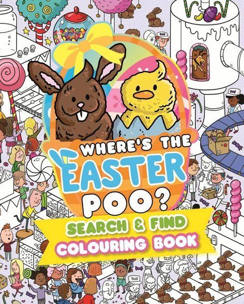 Where&rsquo;s the Easter Poo? Search and Find Colouring Book Alex Hunter 008412 фото